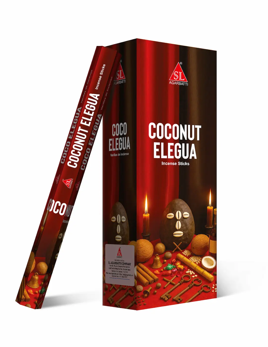 Coconut Elegua Hexa Incense Sticks