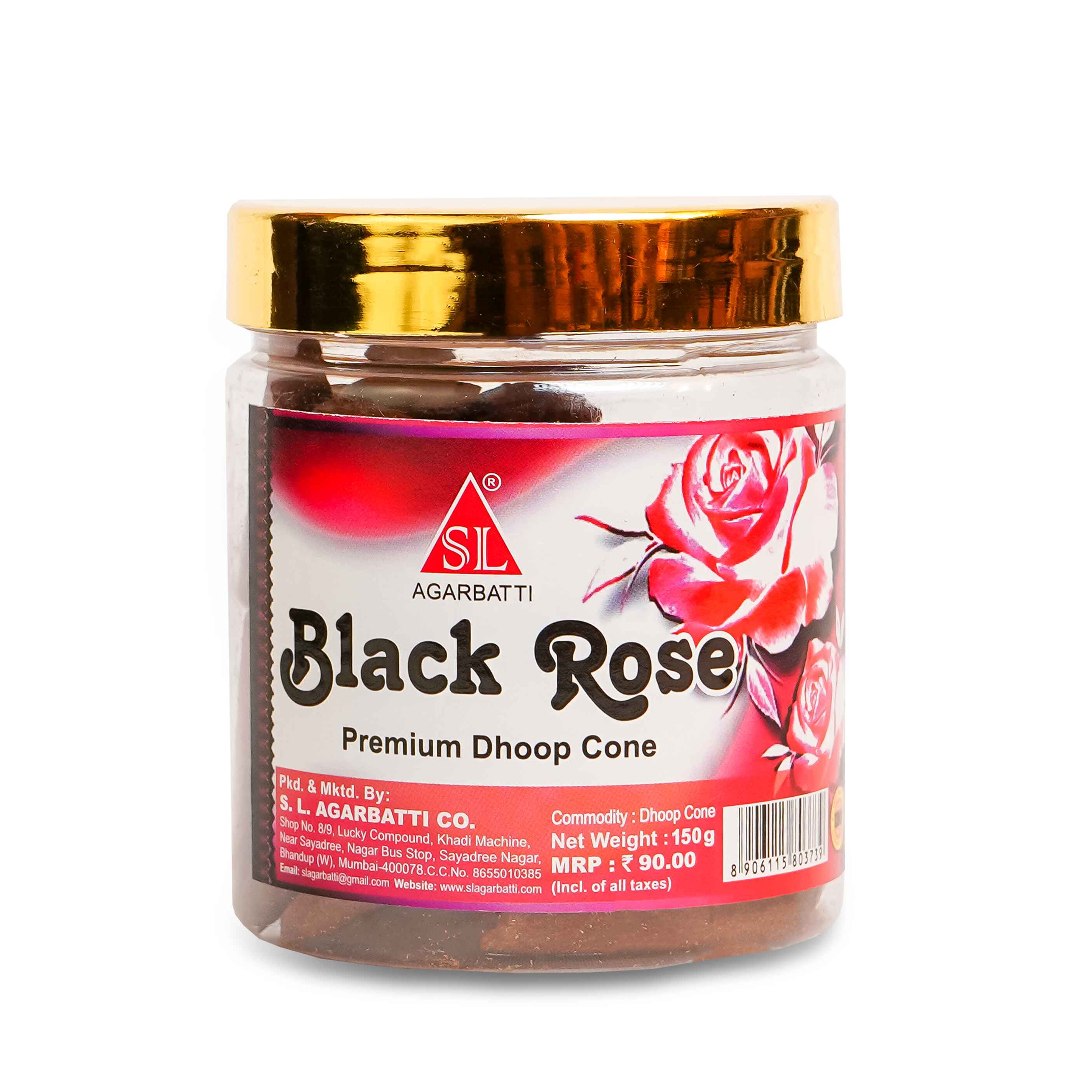 Black Rose Dhoop Cone Thumbnail